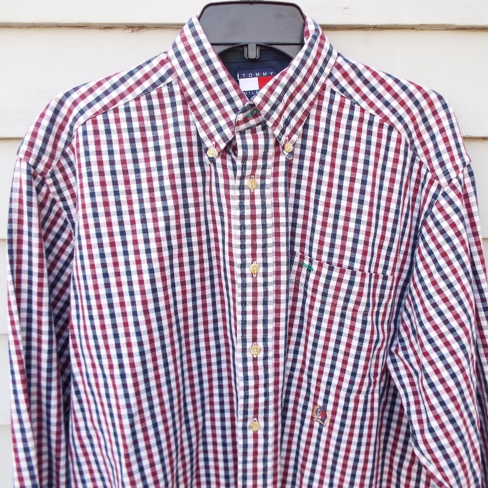 Men's 90's Vintage Tommy Hilfiger Shirt - Cool!